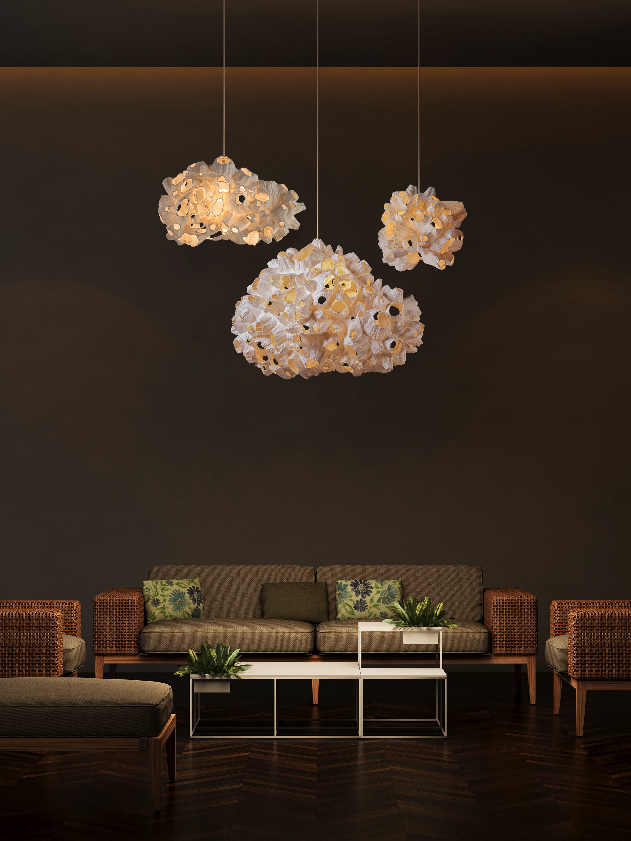 COBONPUE Barnacle Hanging Light Large V2 - Cream