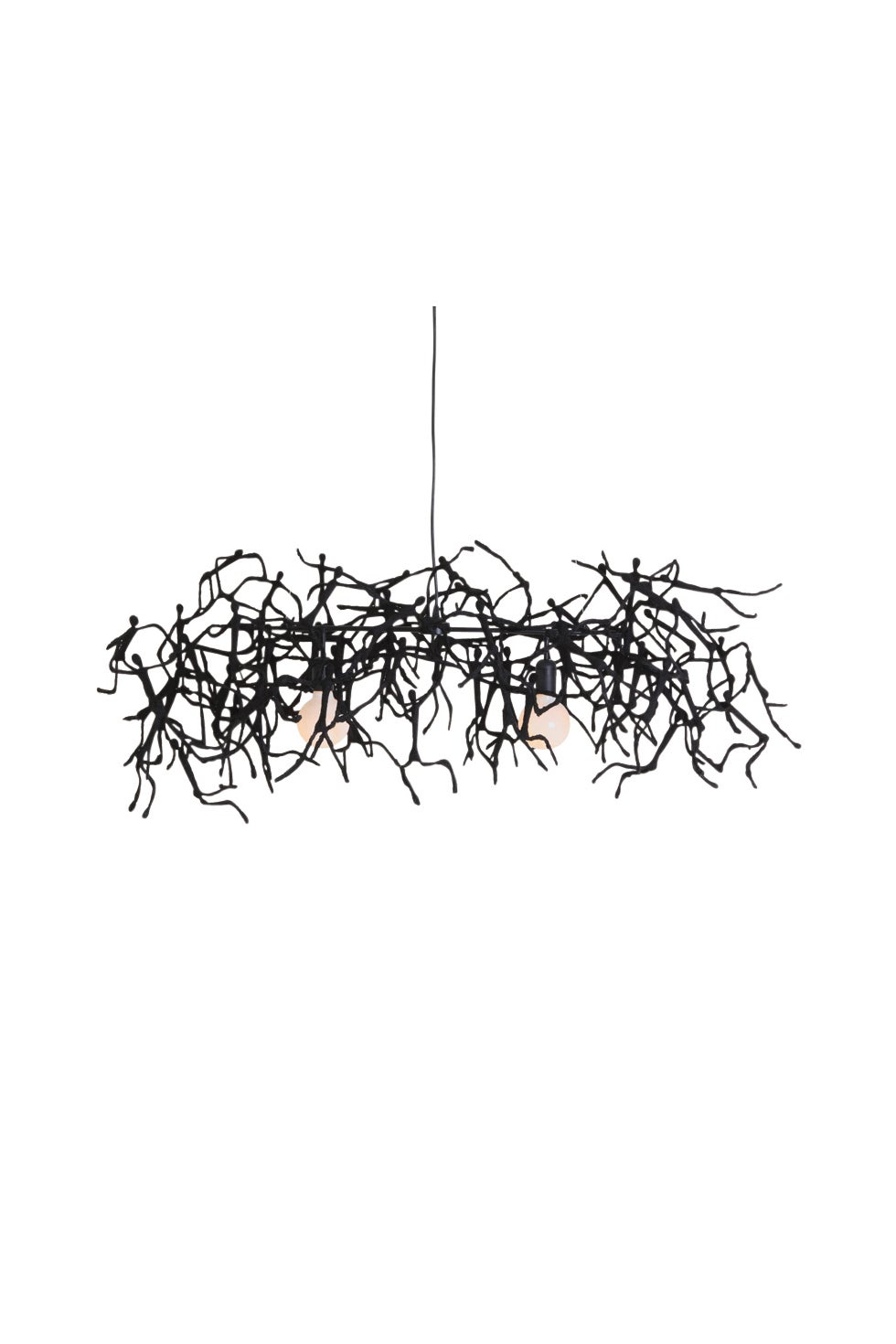 COBONPUE Little People Rectangular Hanging Light - Black/Silver