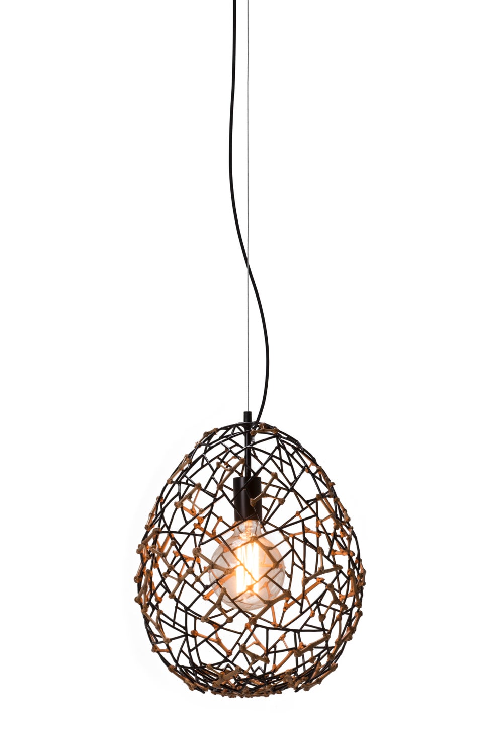 COBONPUE Kris Kros Hanging Light Small - Black/Brown