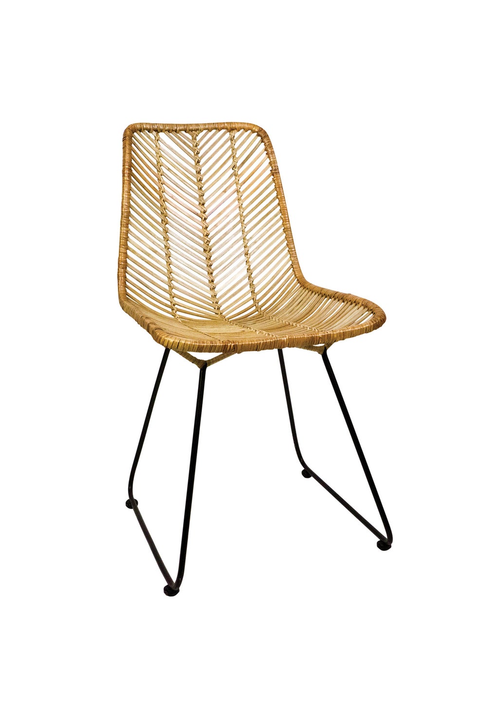 BAHAMA Retro Bistro Dining Chair - Natural