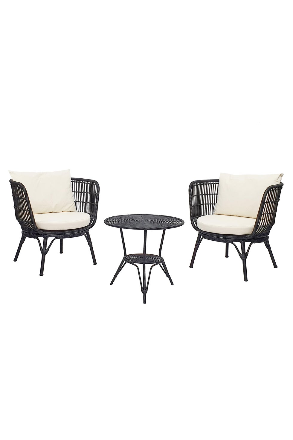 CLIFTON Outdoor 3-Piece Setting - Black