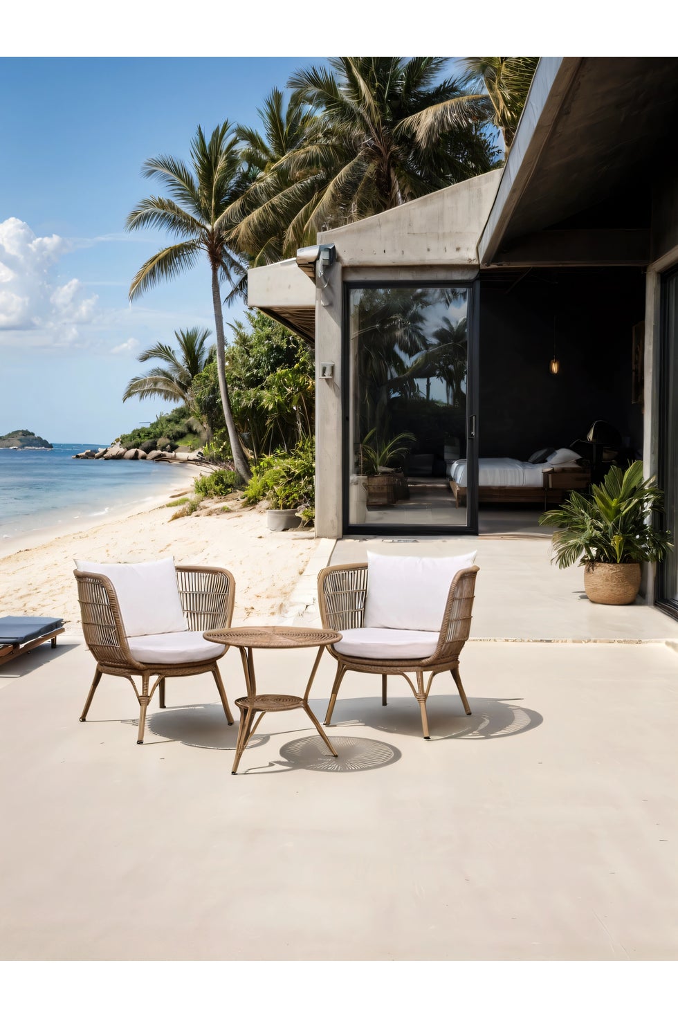 CLIFTON Outdoor 3-Piece Setting - Natural