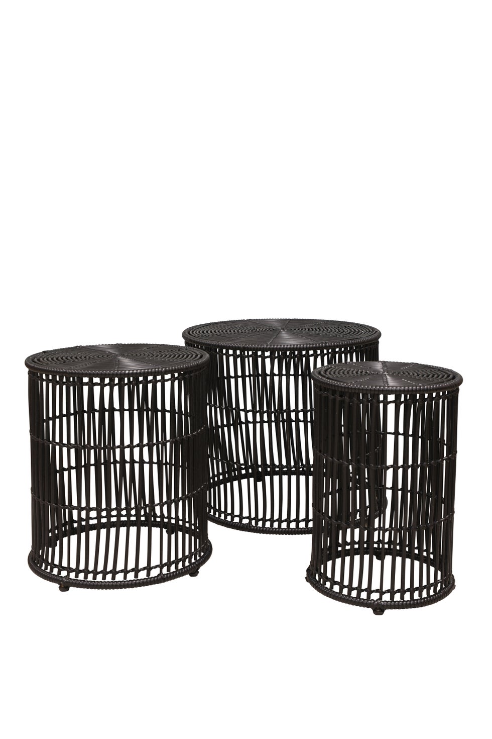 Arran Round Tables S/3 - Black