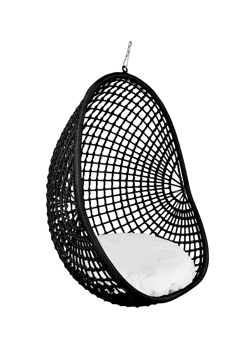 CHECK POD Chair Outdoor - Black w/Seat Cushion