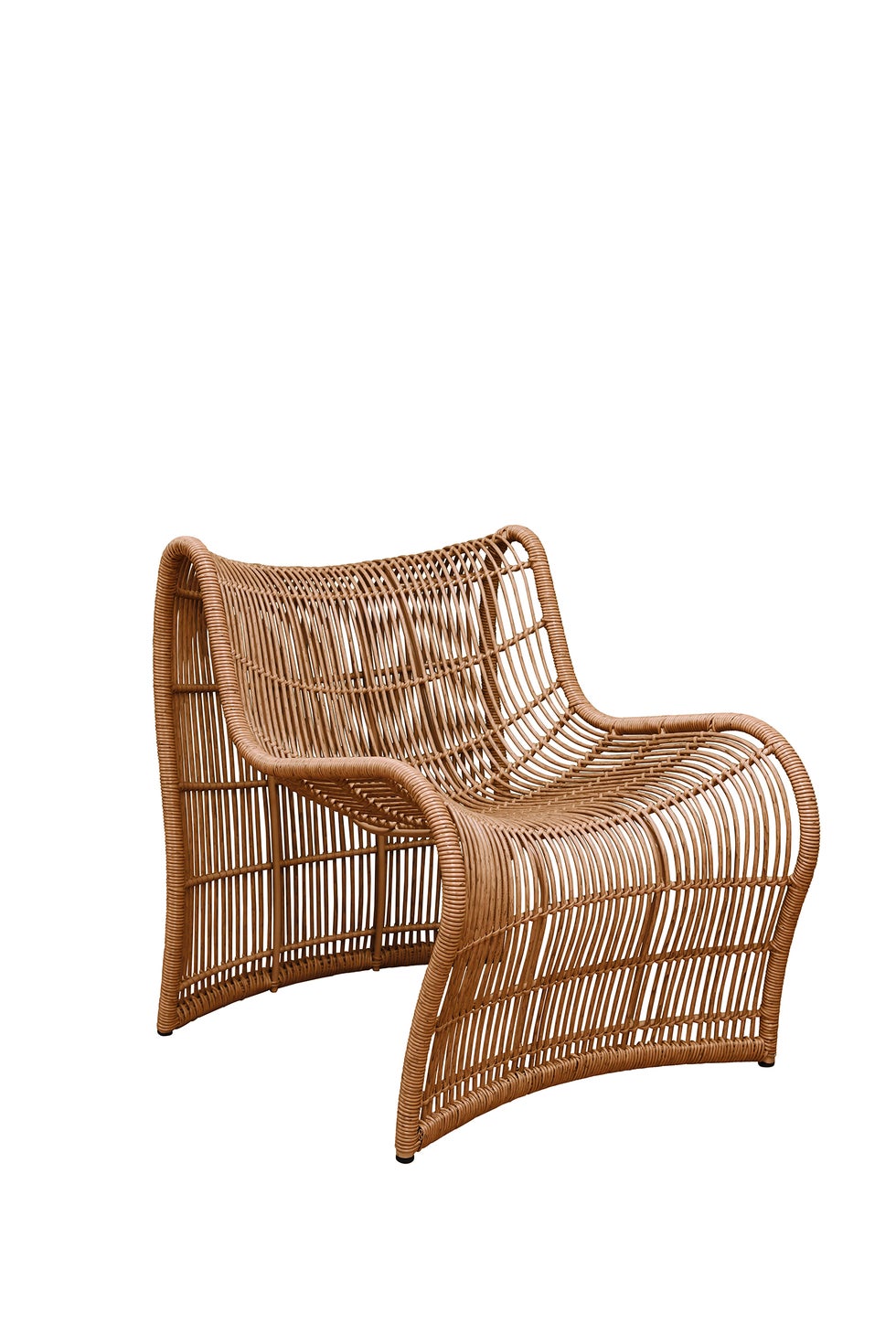 WAVE Outdoor Chair - Dark Natural (Straight Weave)