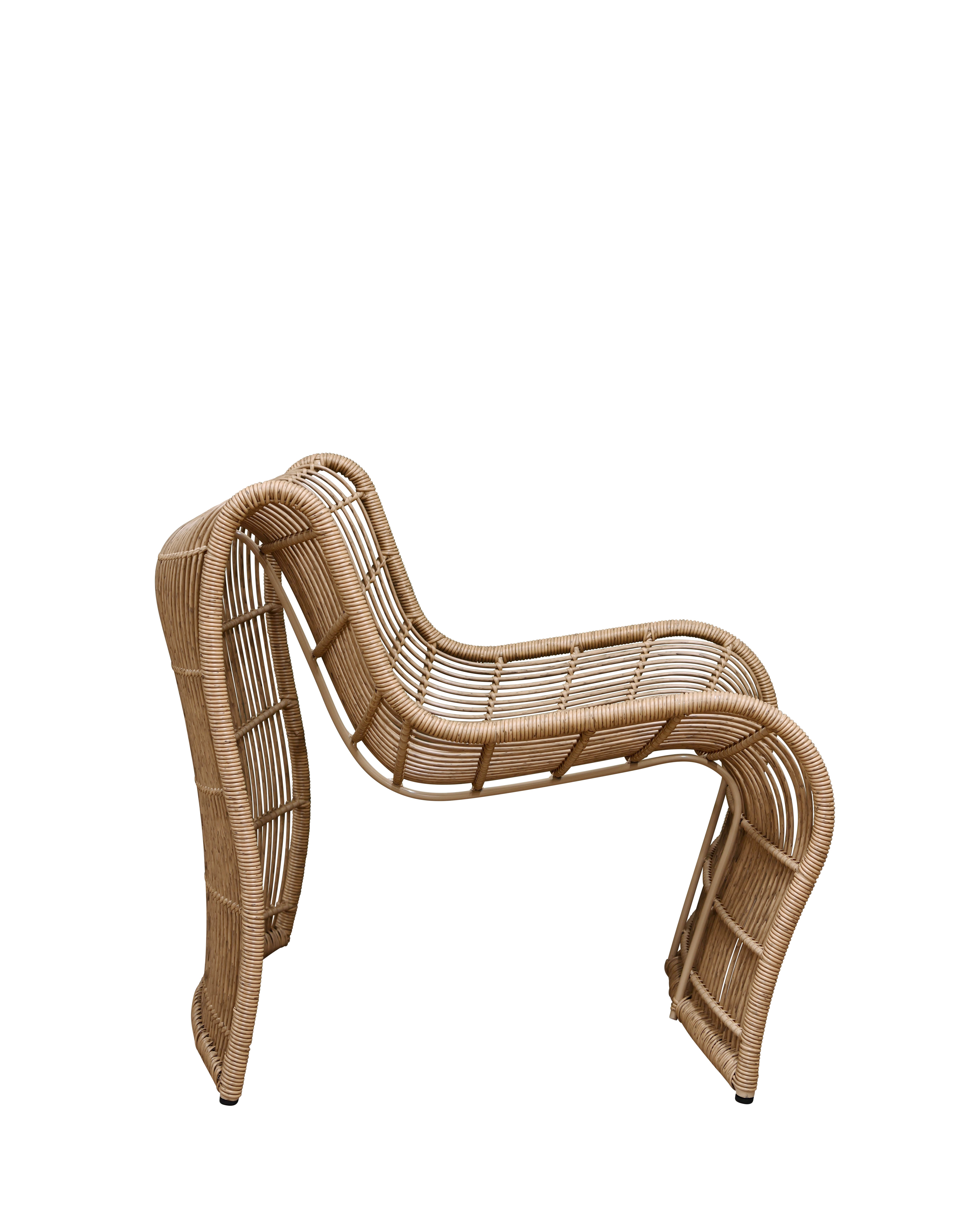 WAVE Outdoor Chair - Natural (Straight Weave)