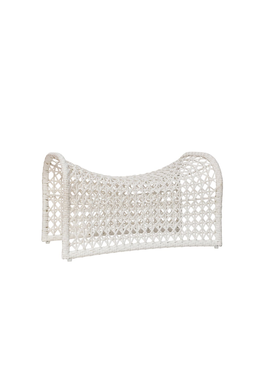 WAVE Foot Stool - White (Diamond Weave)*