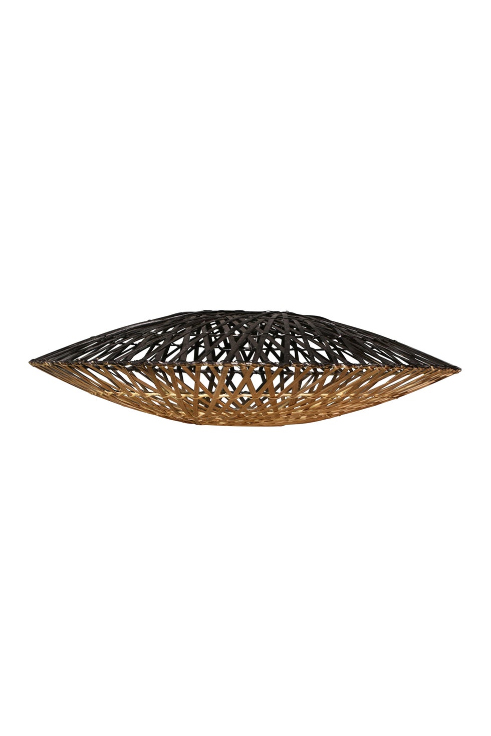 Diamond Bamboo Lightshade Large - Natural/Black