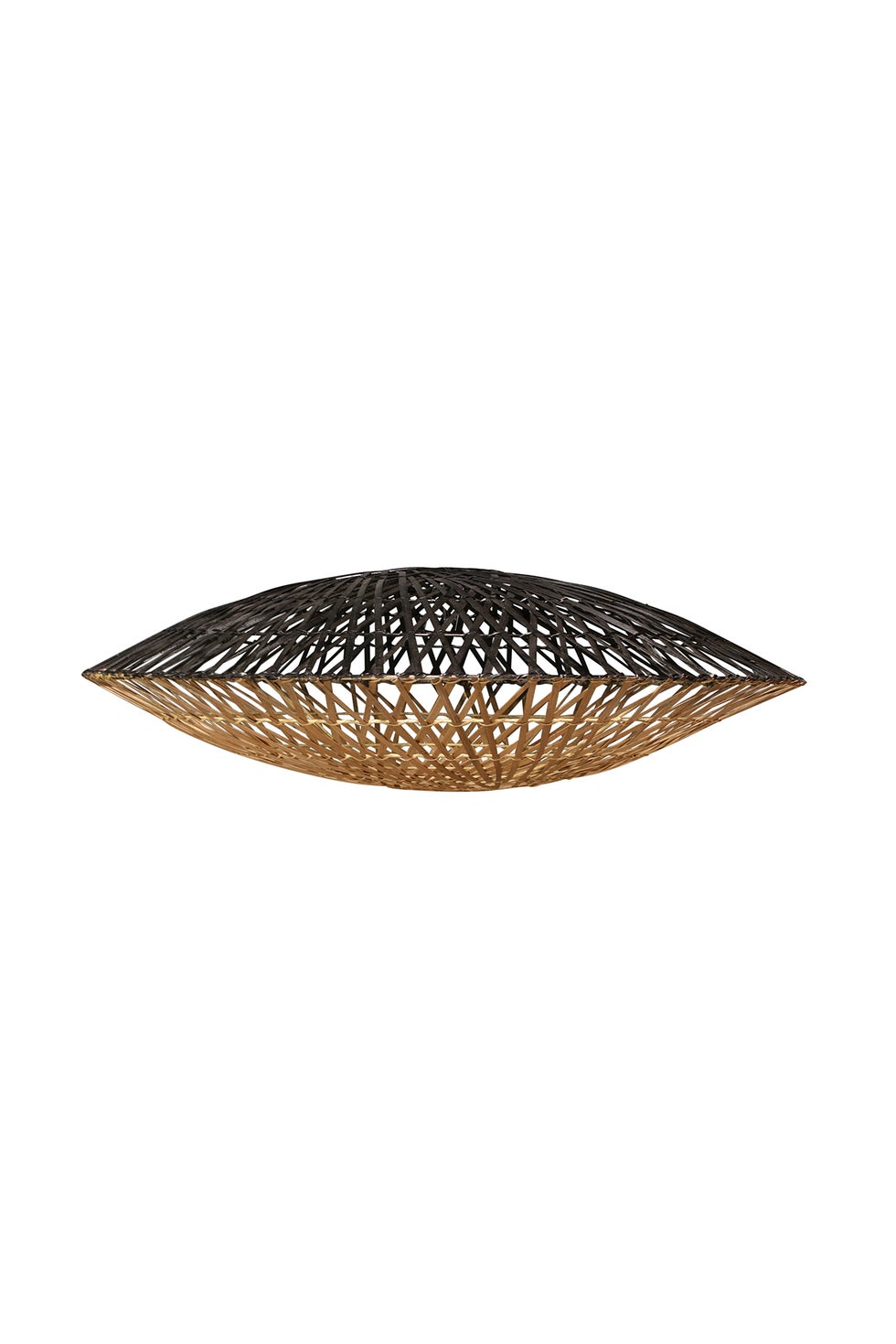 Diamond Bamboo Lightshade Small - Natural/Black