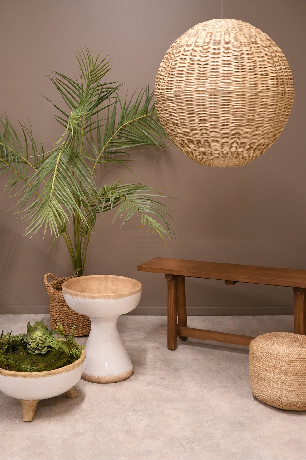 Cora Round Lightshade - Natural*