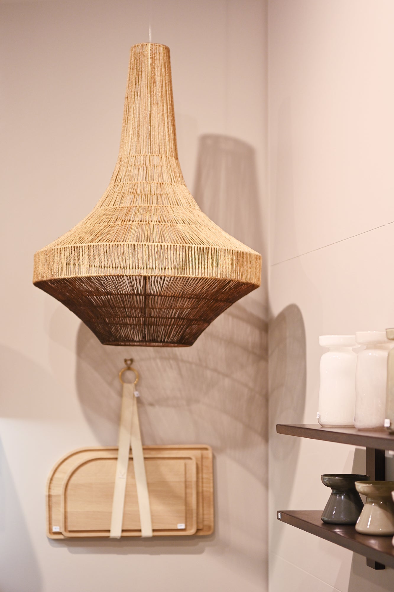 Liora Hanging Lightshade - Natural & Brown