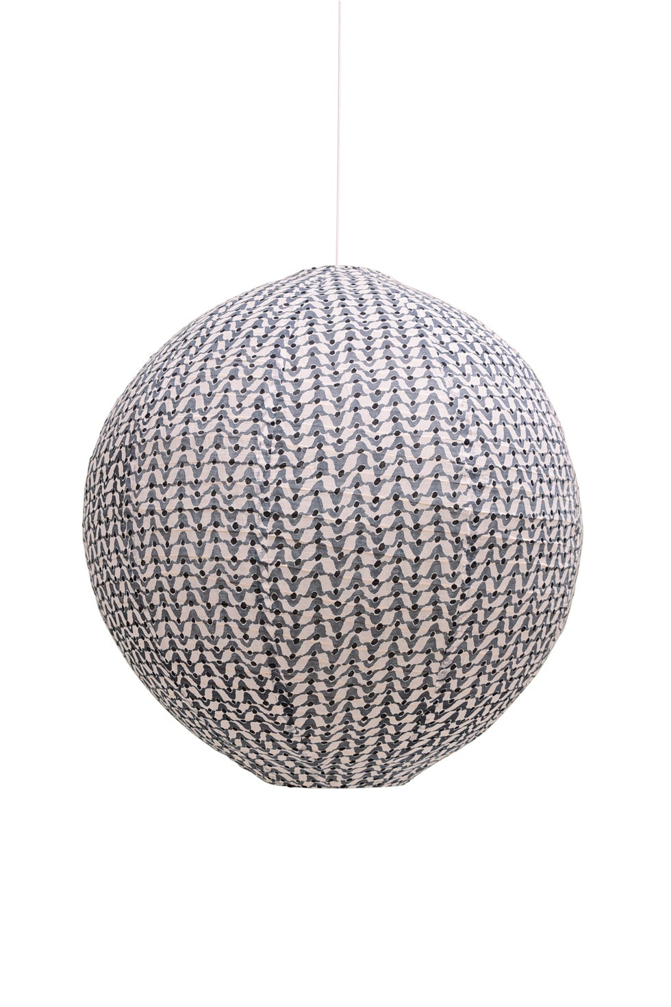 Fabric Hanging Lightshade Round - Blue*