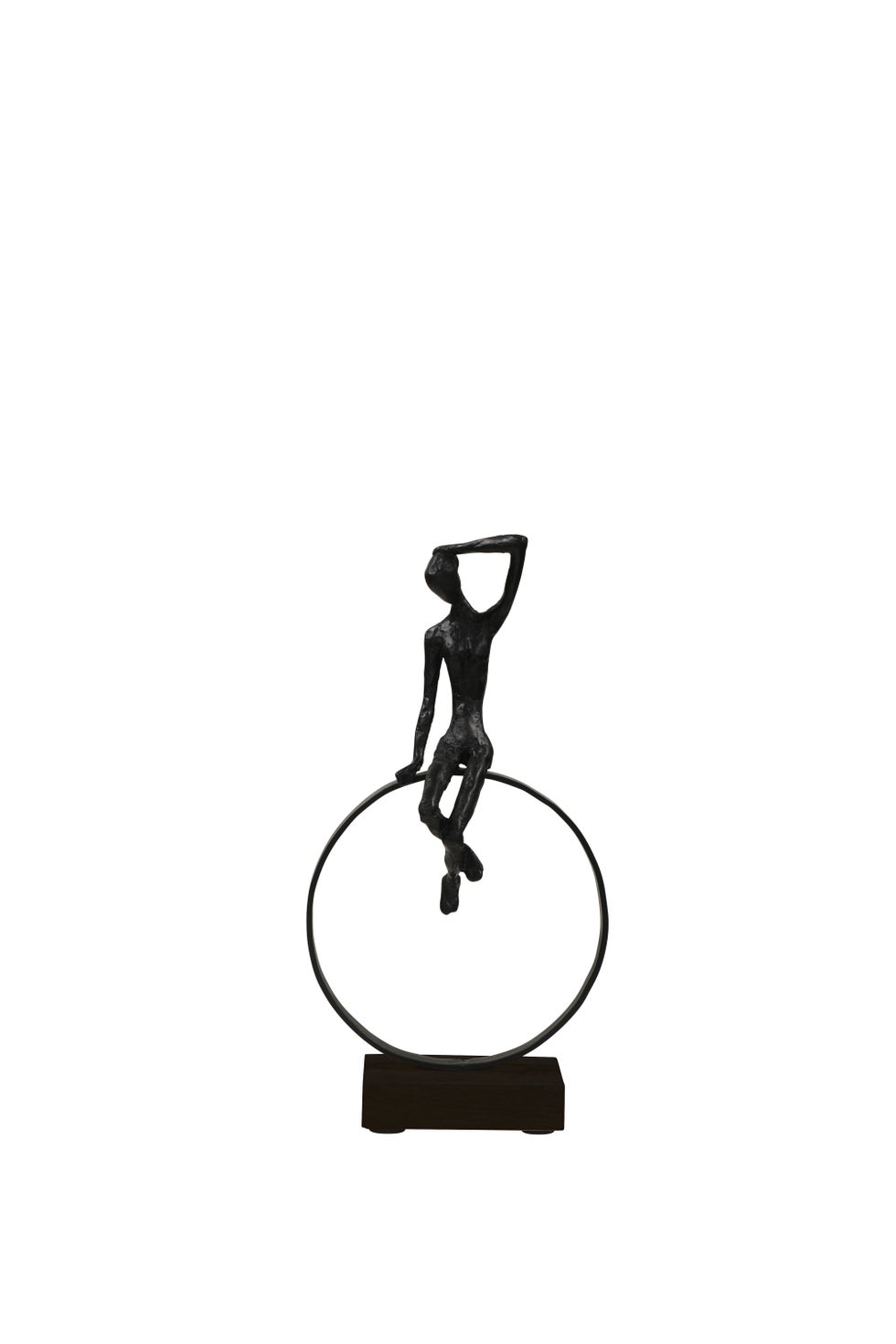 Sitting Figure on Ring Black