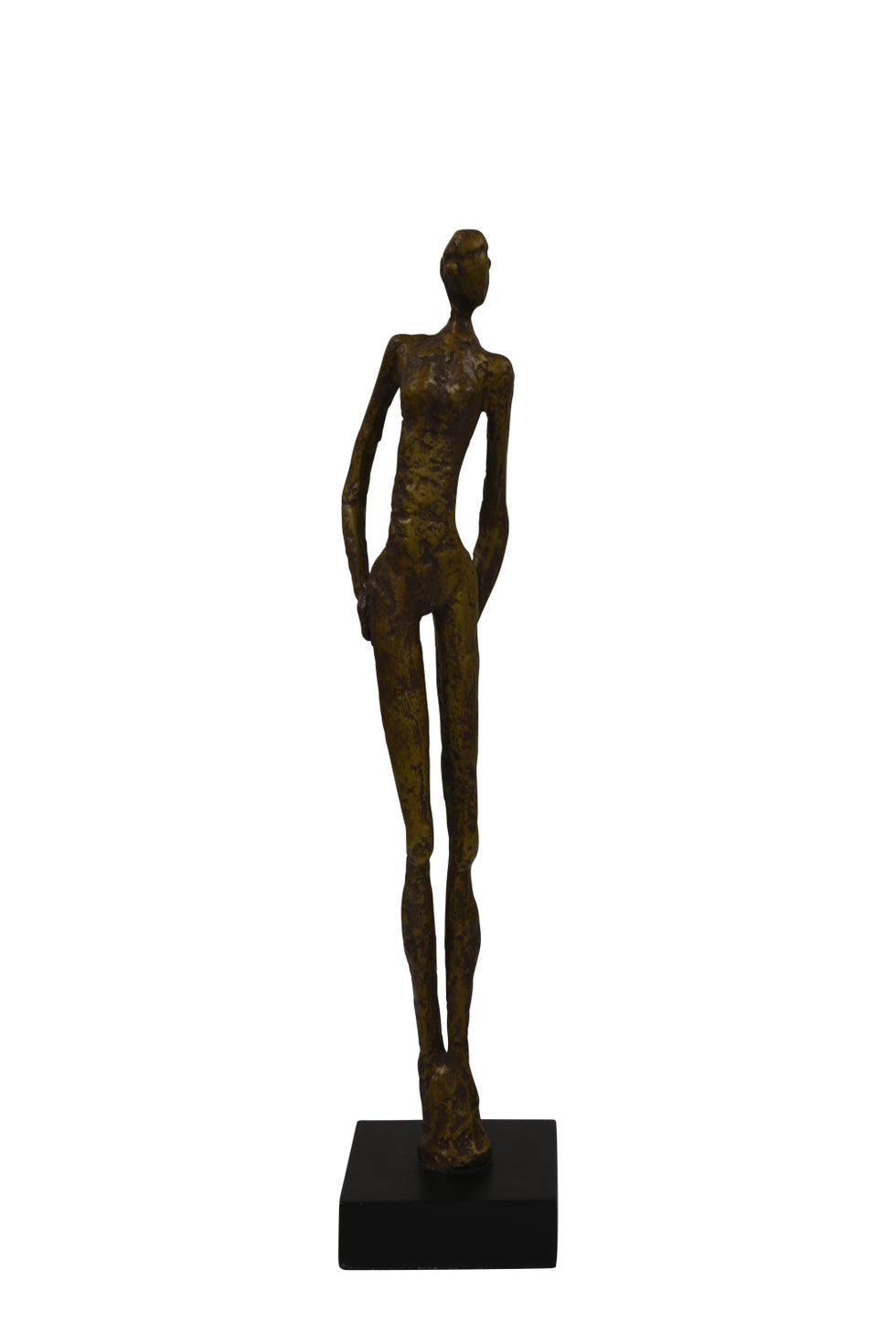 Standing Model Posing Hand on Hip Gold
