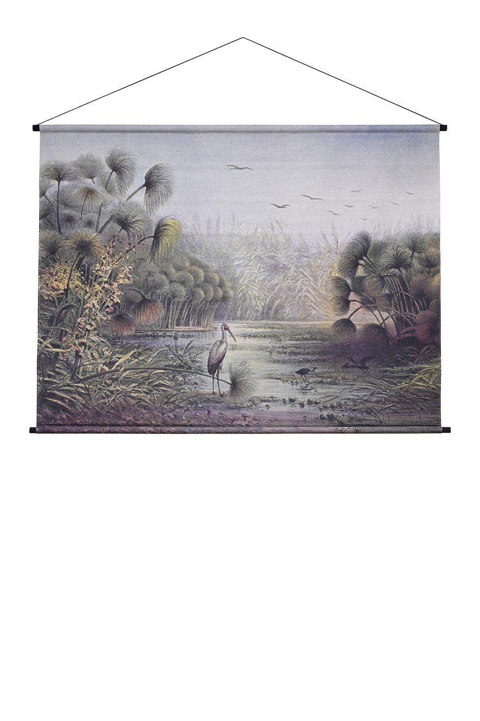 Hanging Canvas Wall Art - Heron Hideaway Landscape
