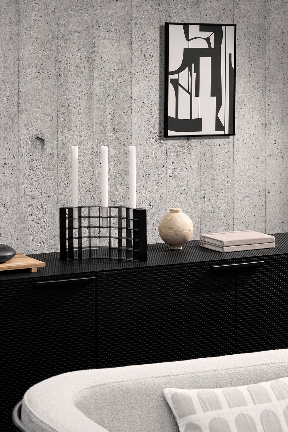 KRISTINA DAM Mesh Candleholder - Black