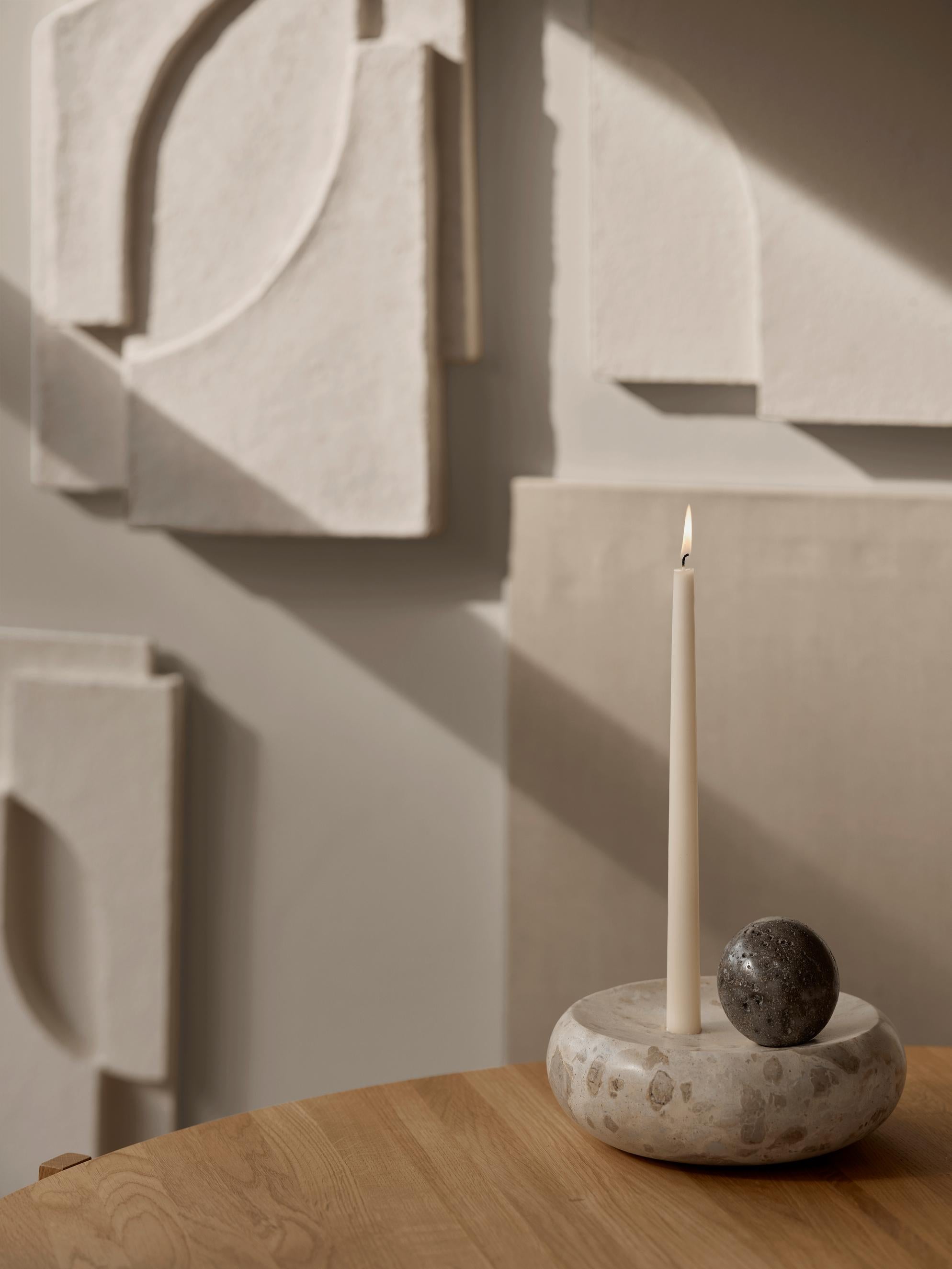KRISTINA DAM Coherent Candleholder - Brown/Dark Brown