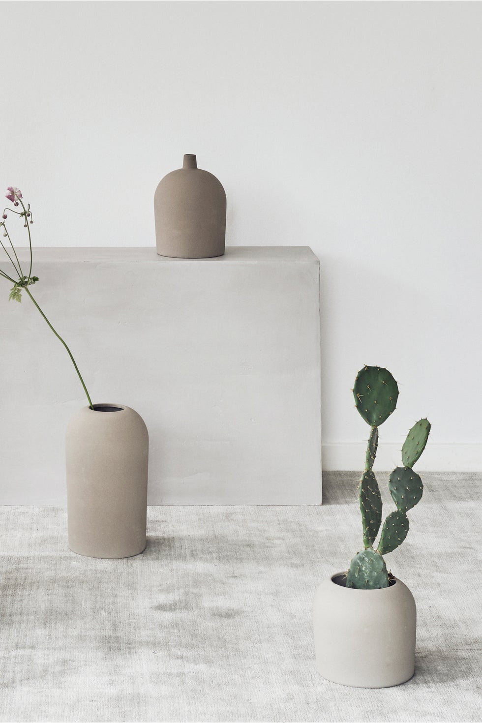 KRISTINA DAM Dome Vase M - Terracotta