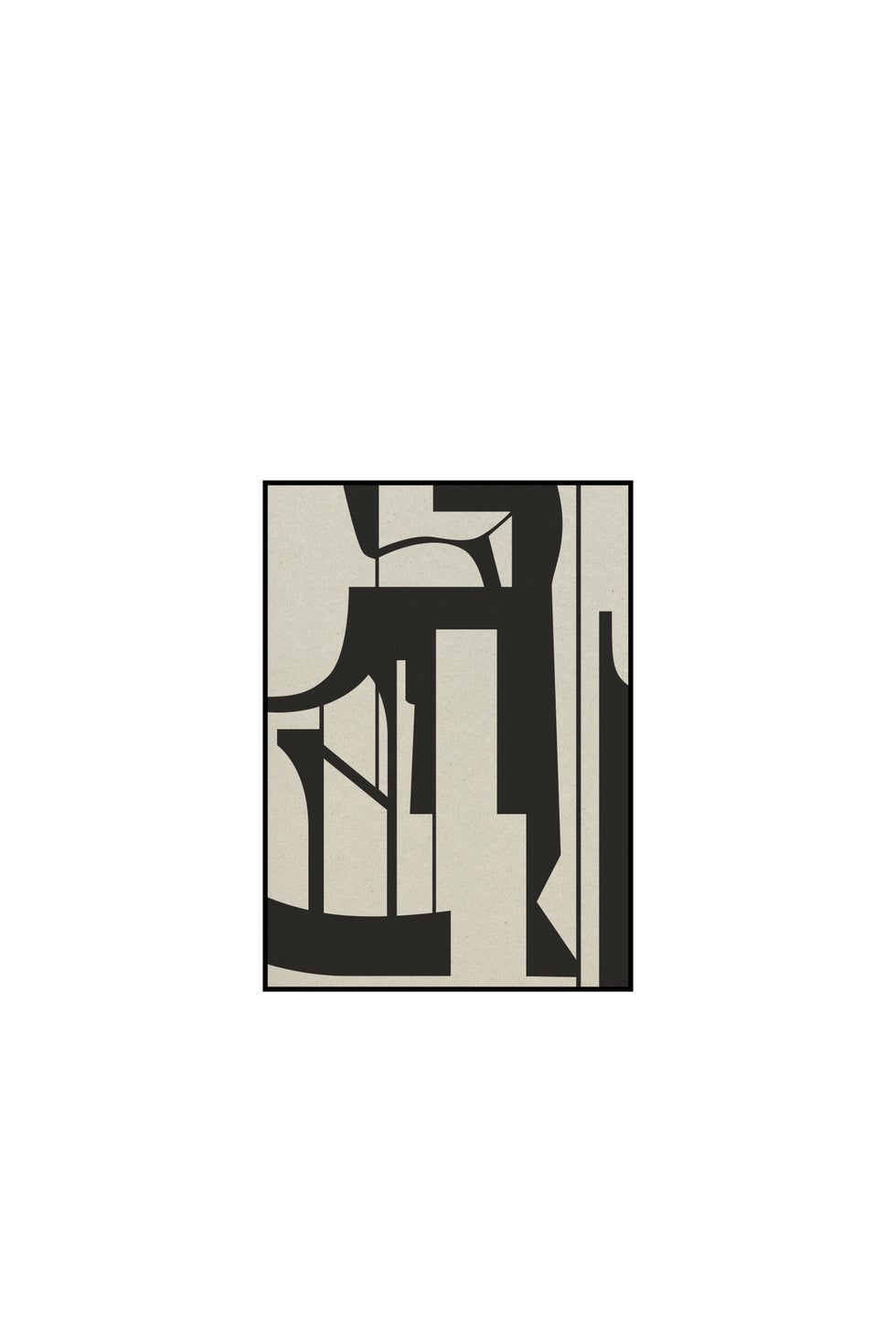 KRISTINA DAM Silhouette Illustration VI - Grey/Black*