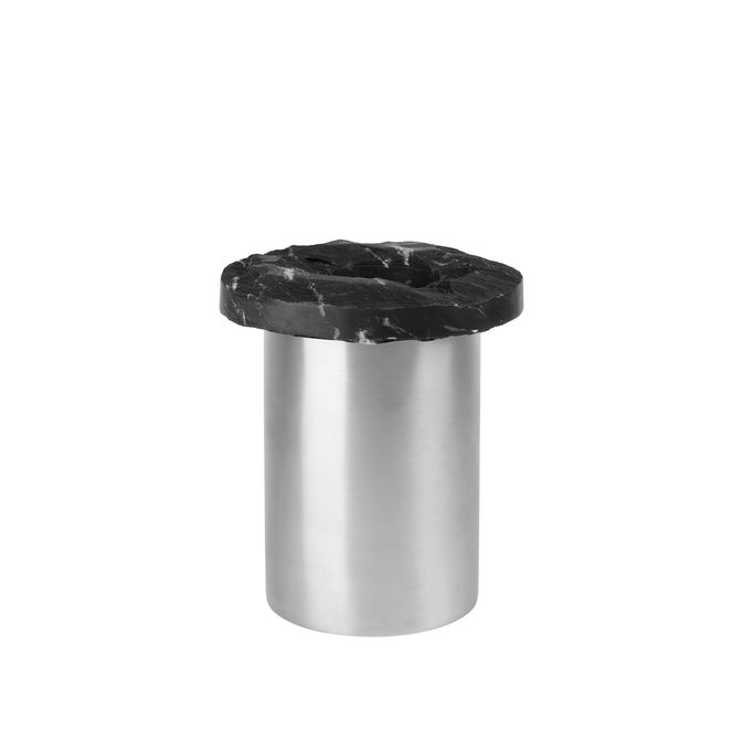 KRISTINA DAM Rock Vase - Black/Brushed