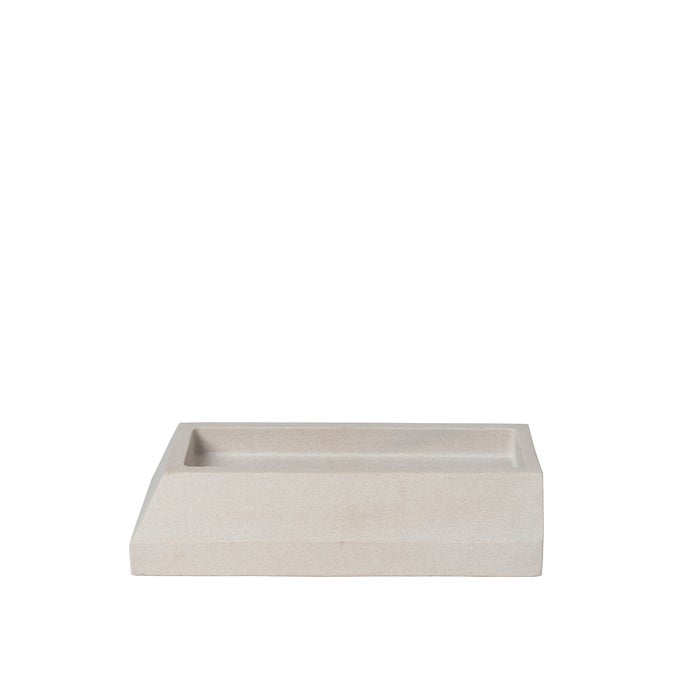 KRISTINA DAM Sandstone Desk Tray Medium - Light Grey