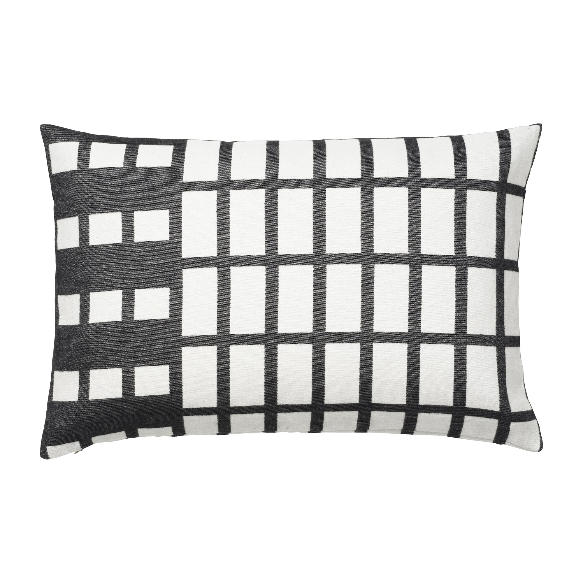 KRISTINA DAM Contemporary Block Cushion Cover - White/Black 60*40*