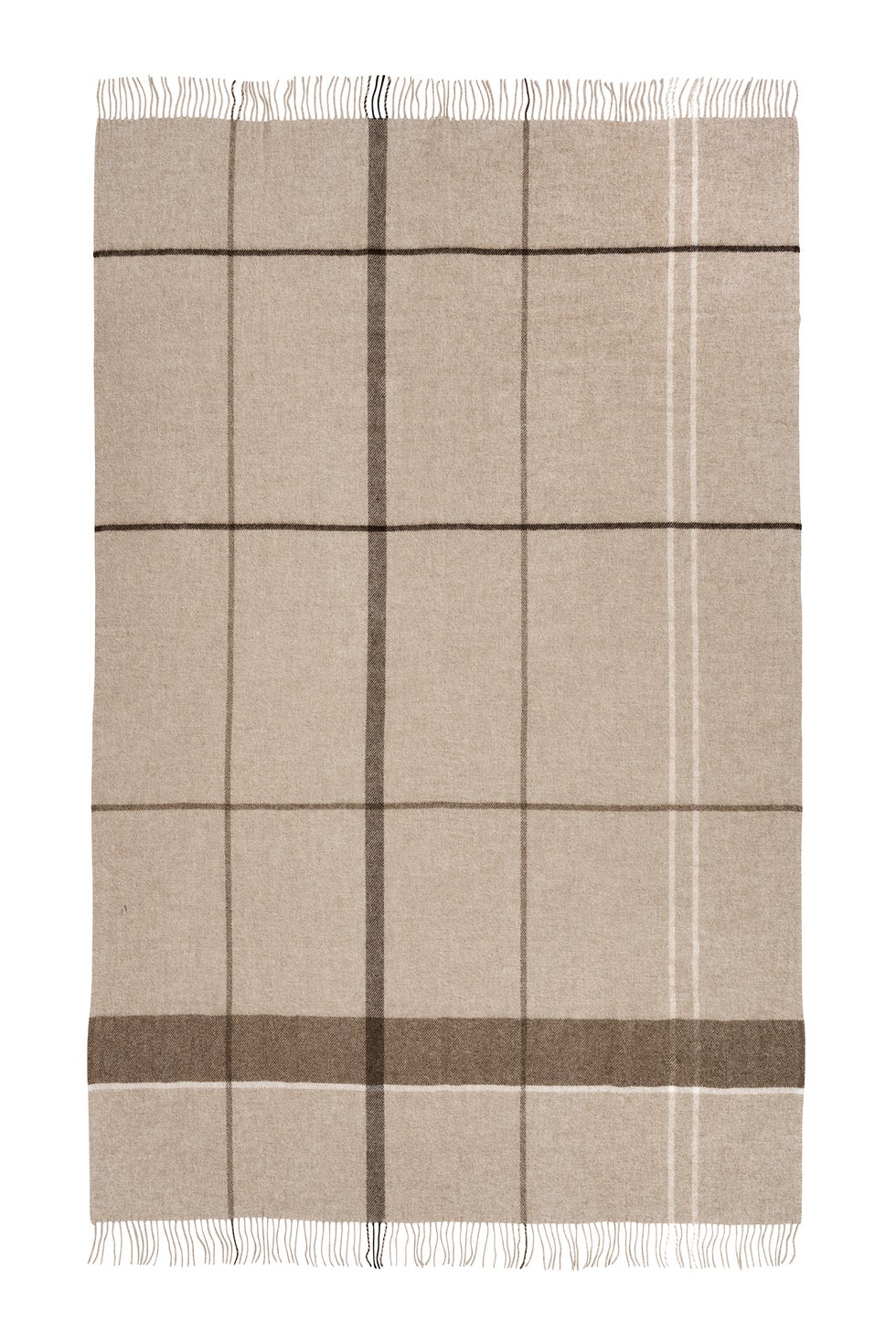KRISTINA DAM Gradient Throw - Natural Brown 240*140*