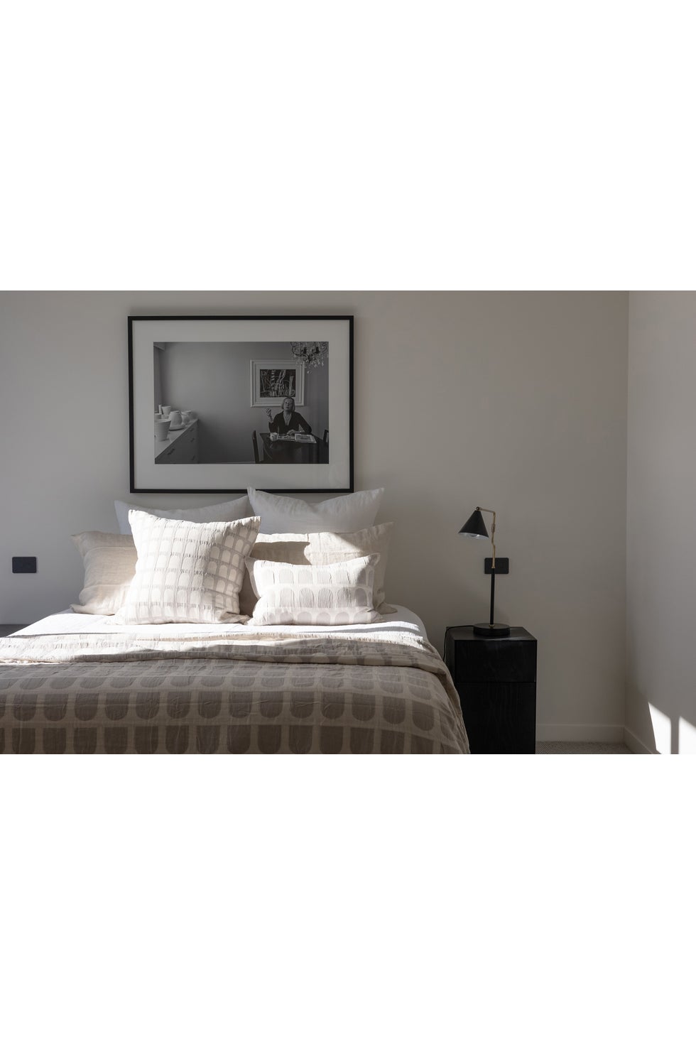 KRISTINA DAM Arch Cushion Cover - Off-White/Beige 60*60*