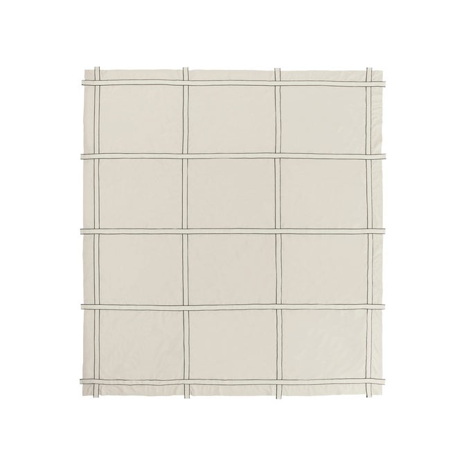 KRISTINA DAM Bow Bedspread - Natural/Black 240*260