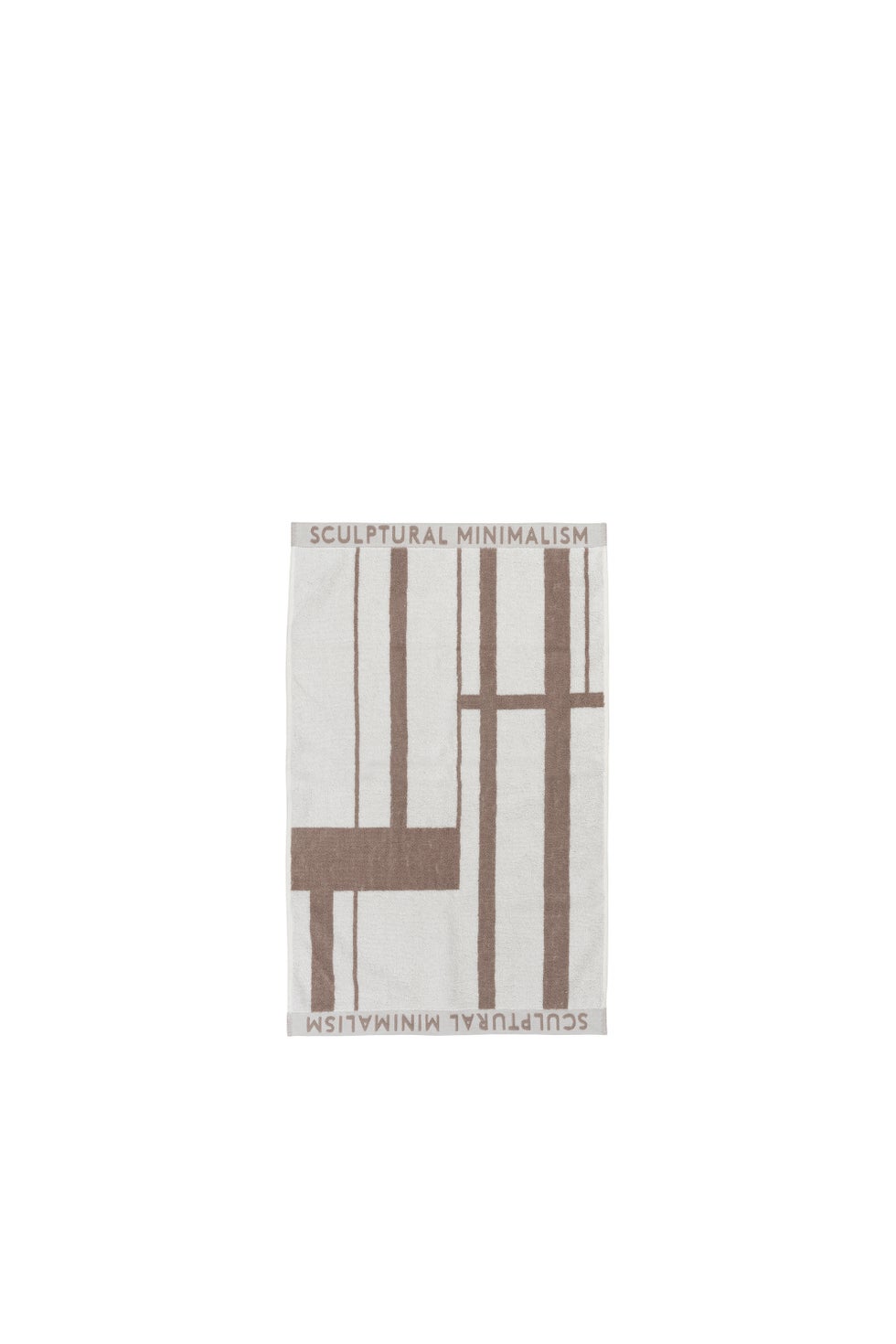 KRISTINA DAM Bathroom Minimal Hand Towel - Beige/Off White*