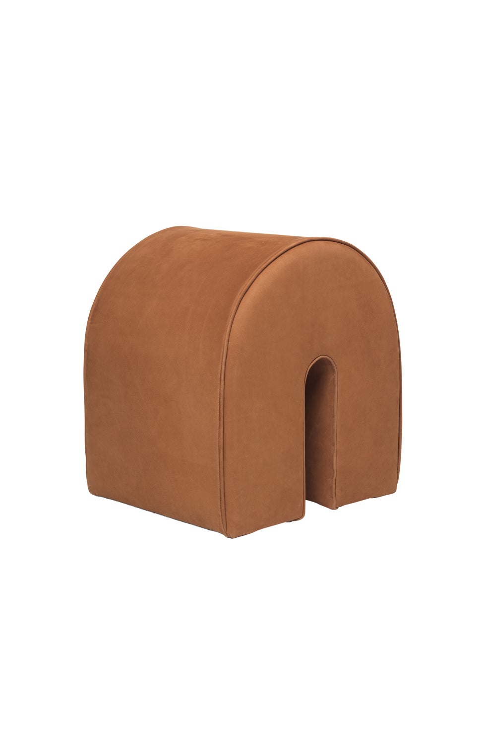 KRISTINA DAM Curved Pouf - Cognac*