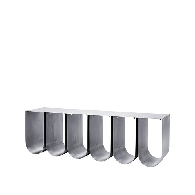 KRISTINA DAM Curved Wall Shelf - Brushed 