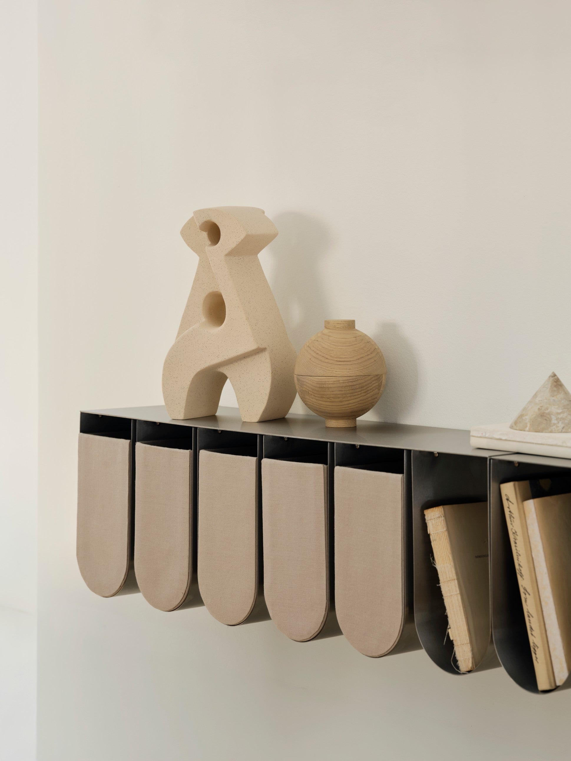 KRISTINA DAM Curved Wall Shelf - Brushed 