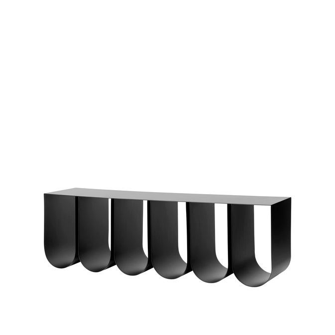 KRISTINA DAM Curved Wall Shelf - Black