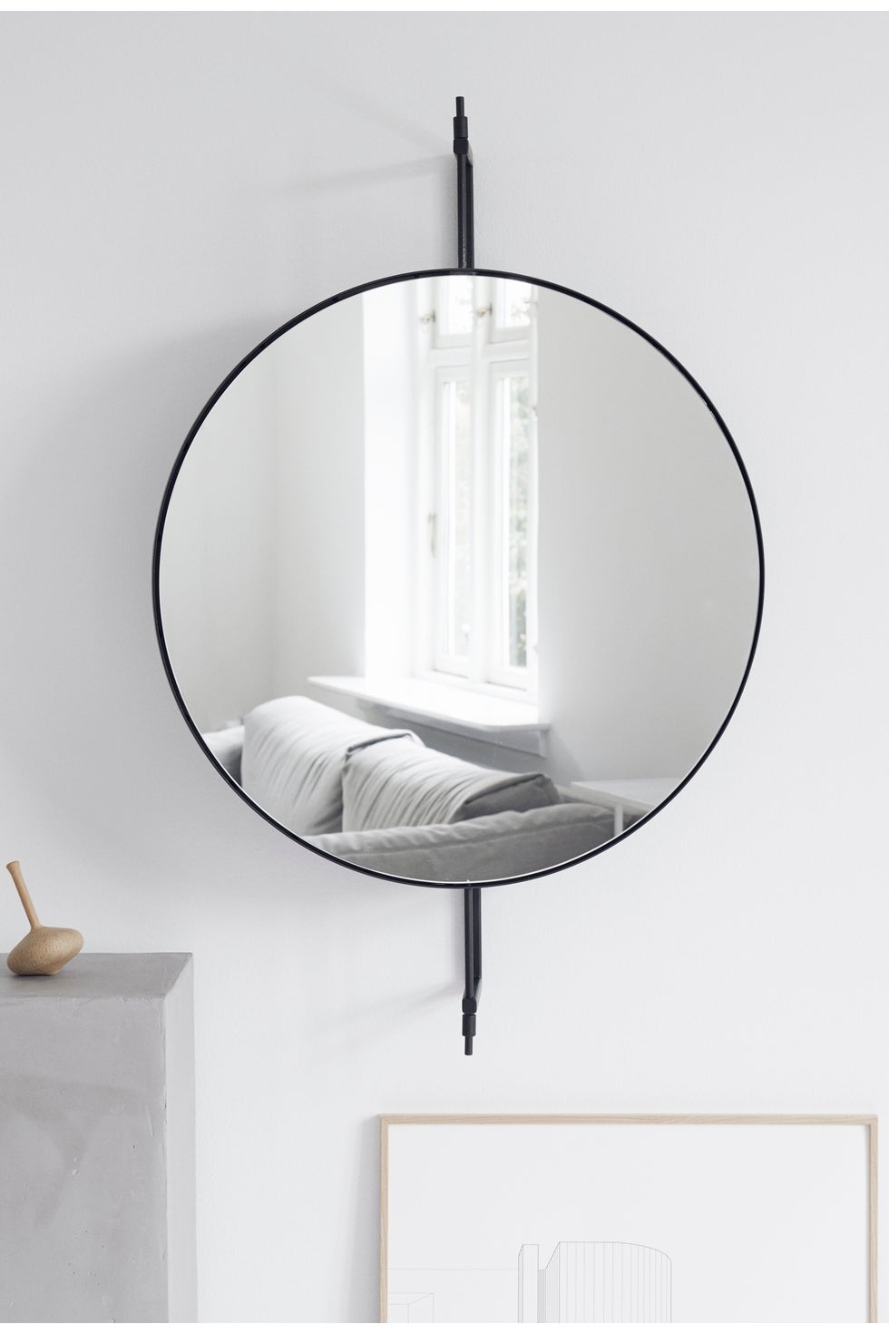 KRISTINA DAM Rotating Mirror - Black