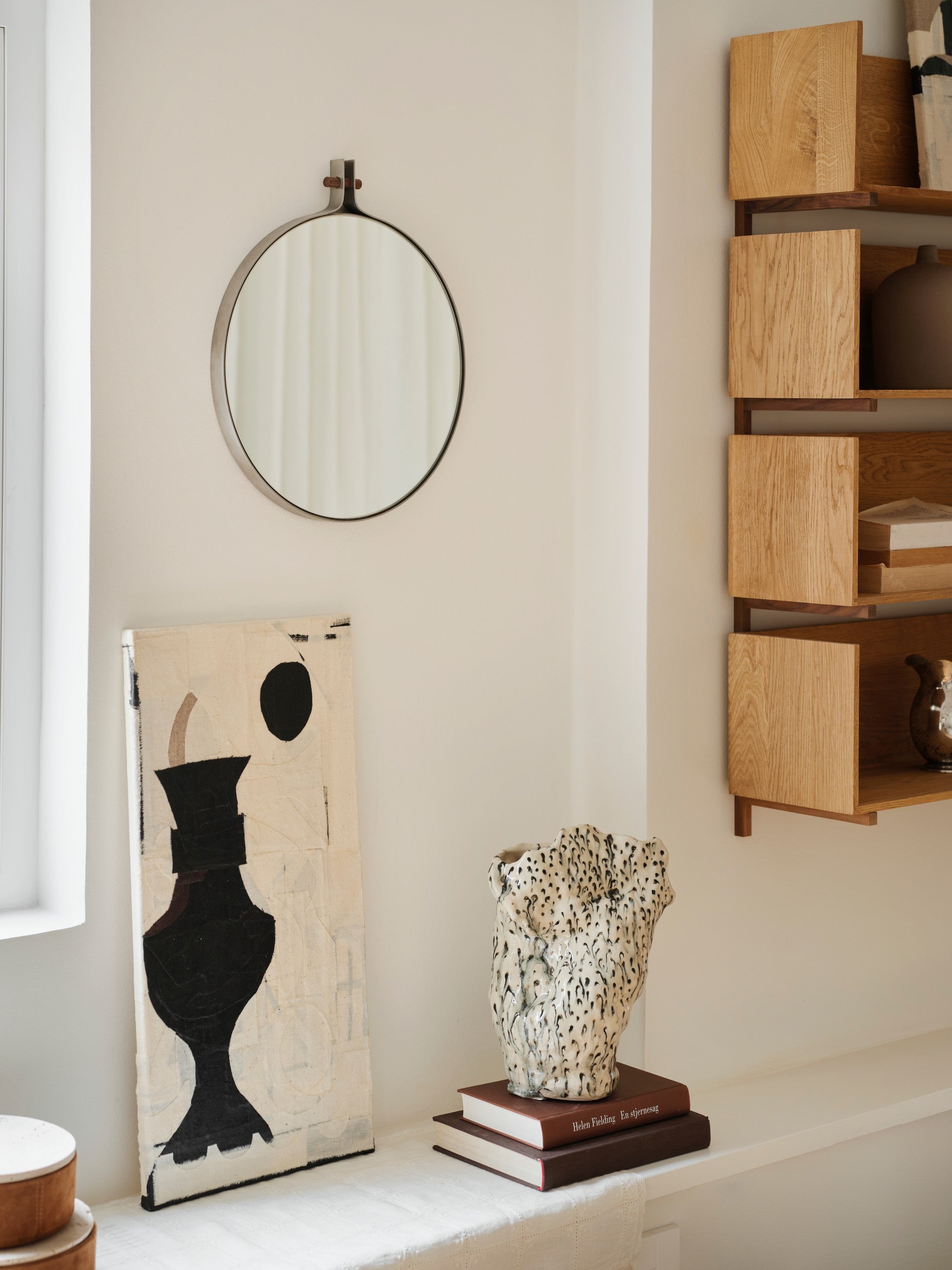 KRISTINA DAM Dowel Mirror Small - Brushed