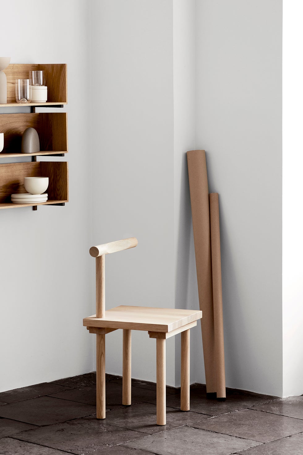 KRISTINA DAM Sculptural Chair Solid Oak