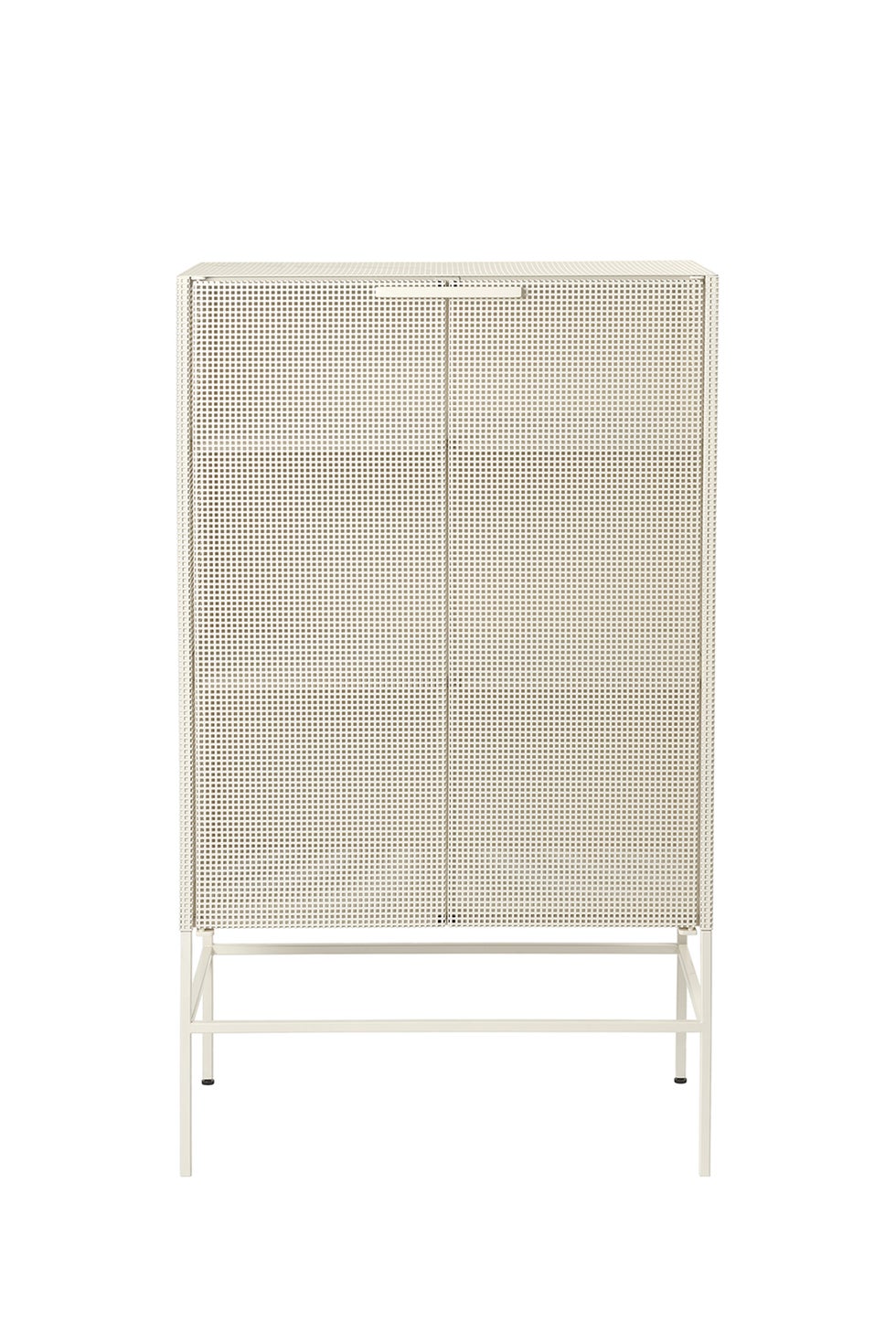 KRISTINA DAM Grid Cabinet - Beige Steel
