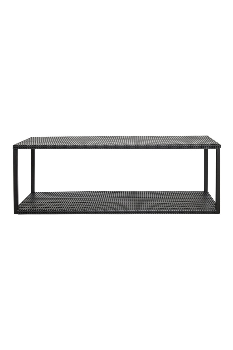 KRISTINA DAM Grid Wall Shelf - Black Steel*