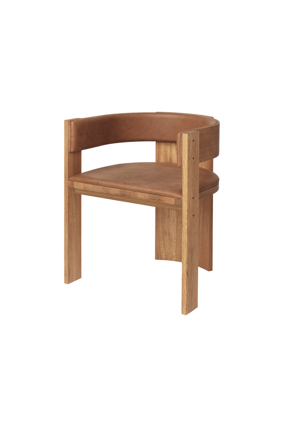 KRISTINA DAM Collector Dining Chair w/Leather - Lacquered Oak
