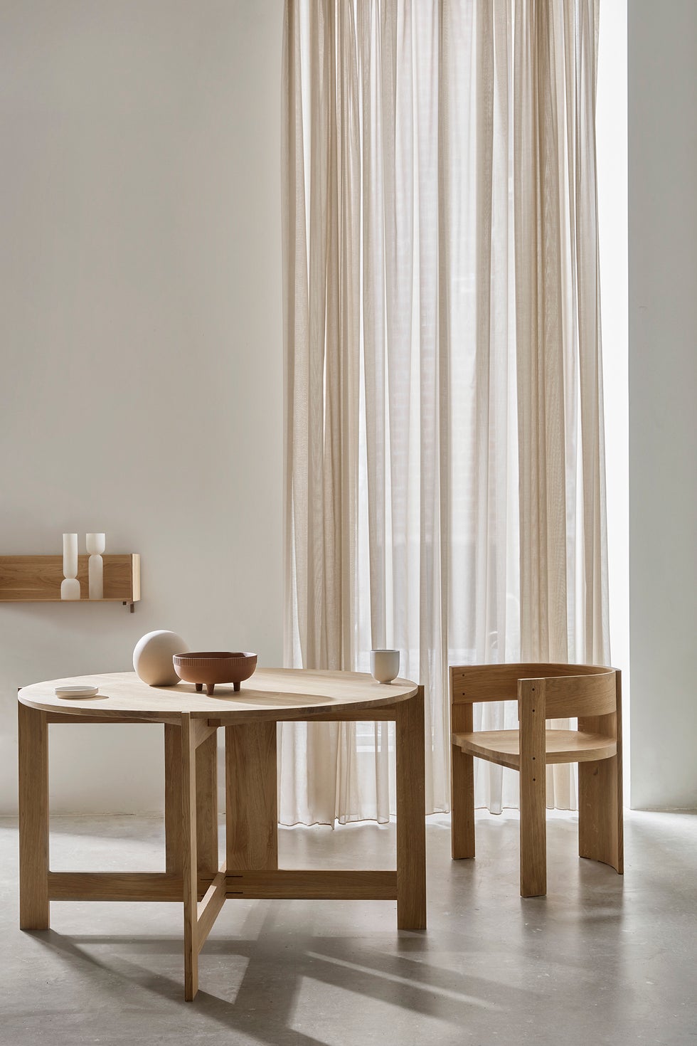 KRISTINA DAM Collector Dining Table - Lacquered Oak