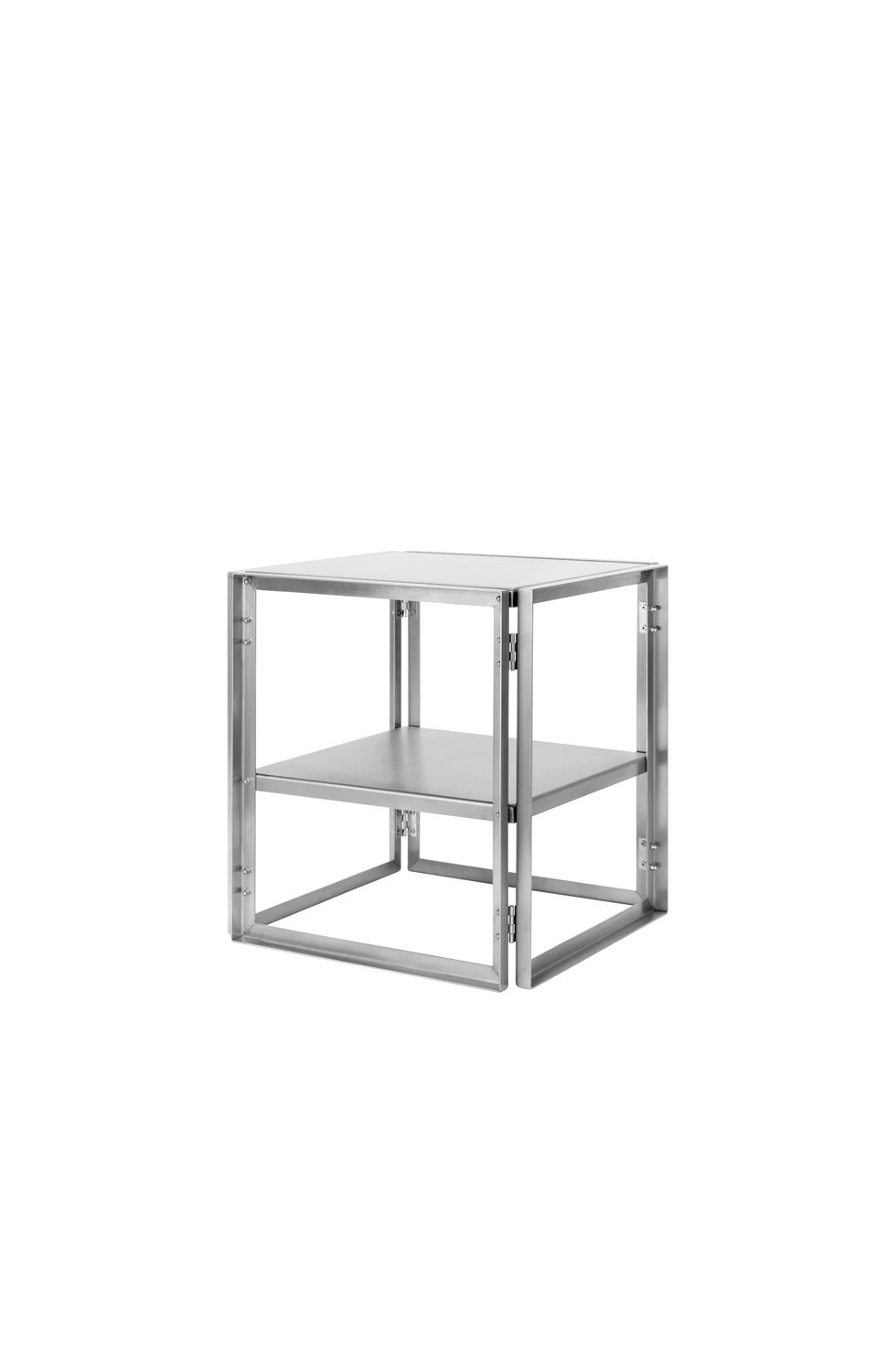 KRISTINA DAM Foldable Side Table - Stainless Steel