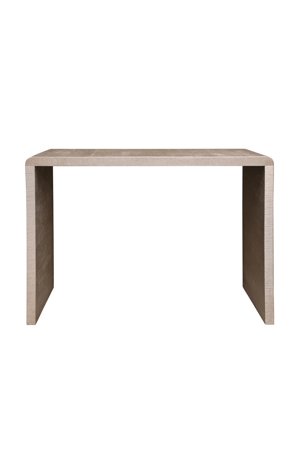 CLARENCE Waterfall Console/Desk - Pewter Silk