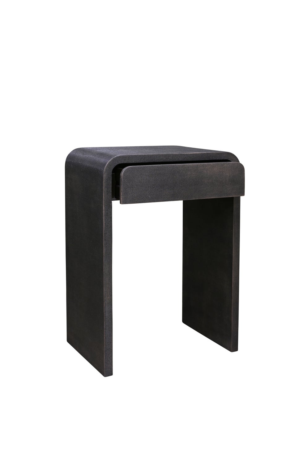 CLARENCE Bentley Bedside Tall w/Drawer - Dark Seal Rattan