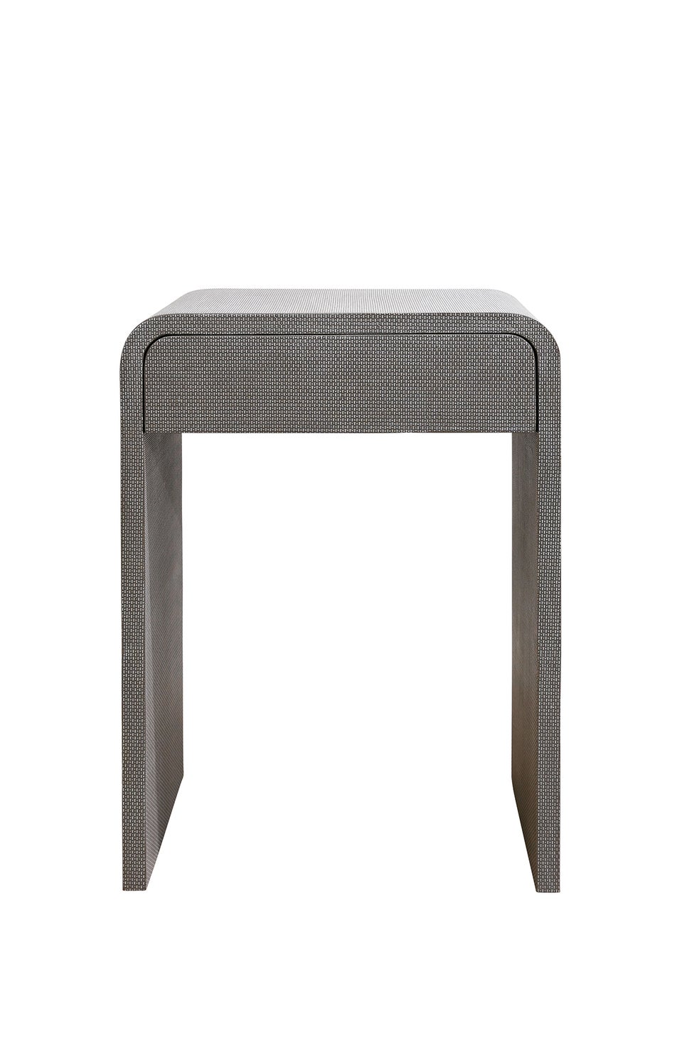 CLARENCE Bentley Bedside Tall w/Drawer - Fog Rattan