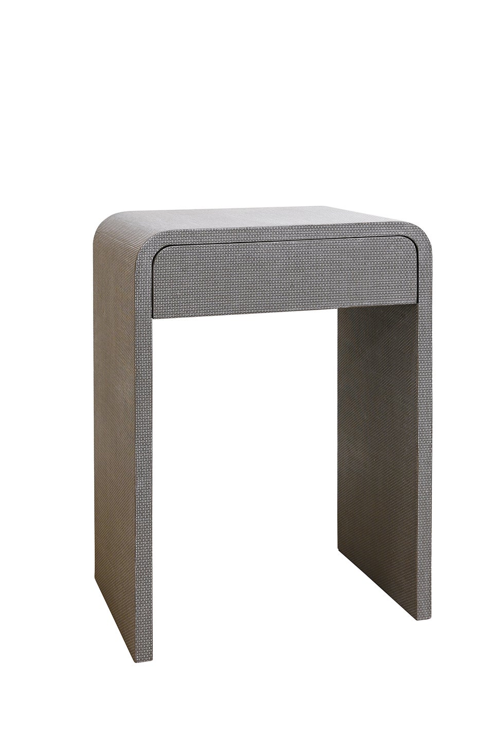 CLARENCE Bentley Bedside Tall w/Drawer - Fog Rattan