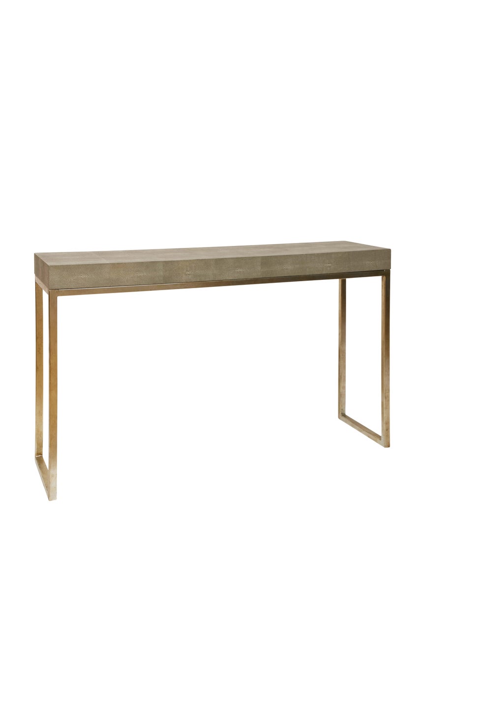 CLARENCE Console Table - Taupe Shagreen
