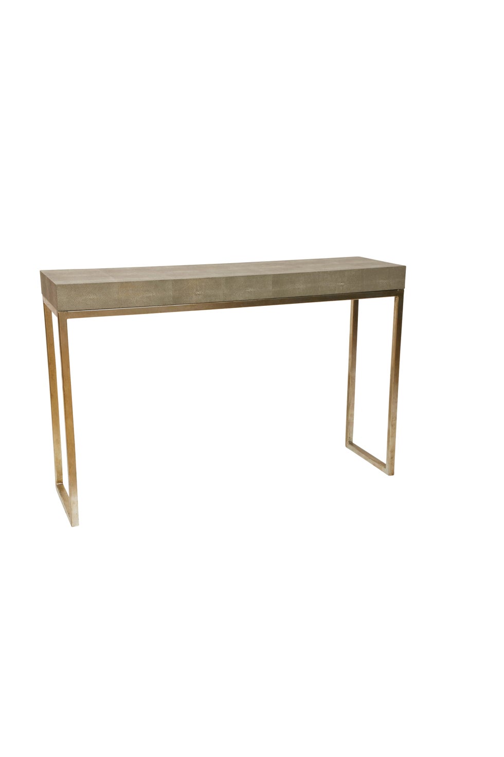 CLARENCE Console Table - Taupe Shagreen