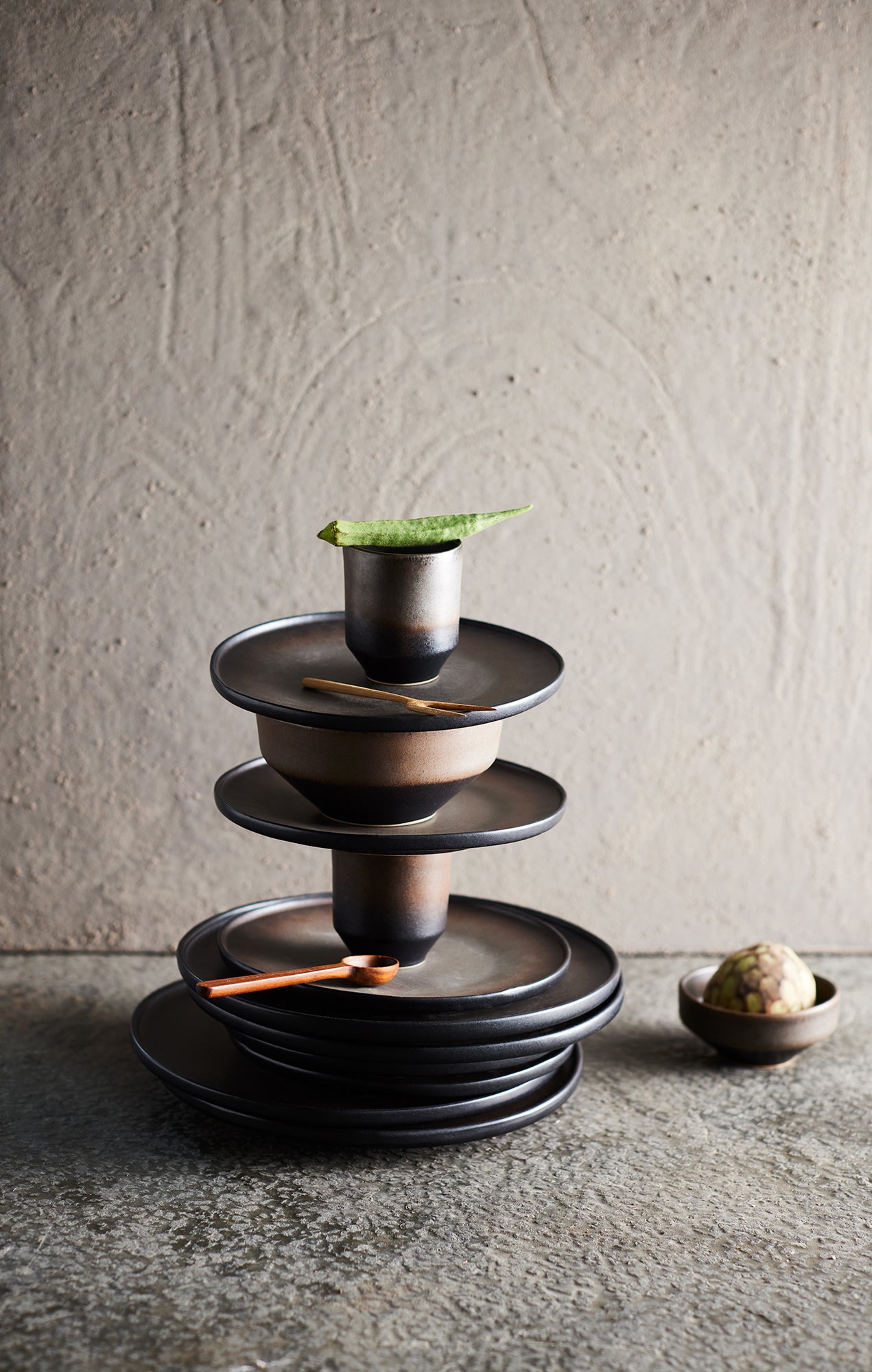 MUUBS Ceto Dessert Plate - Mocha