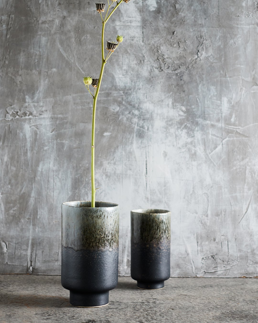 MUUBS Vase Lago Medium Tall - Forest Green